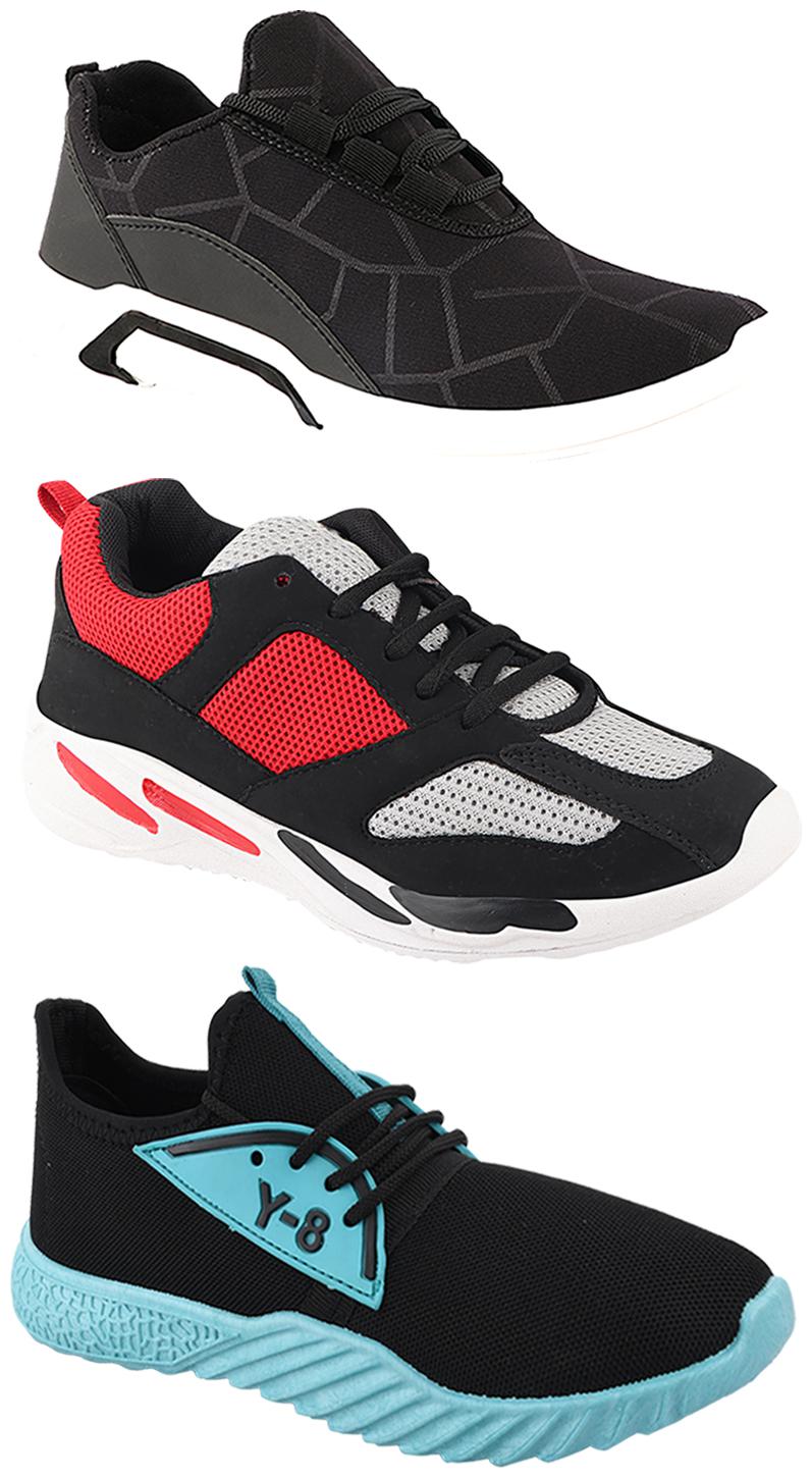 

Birde Men Multi-Color Casual Shoes - CASUAL SPORTS SNEAKERS RUNNNING SHOES - BRD-300-BLK-334-386