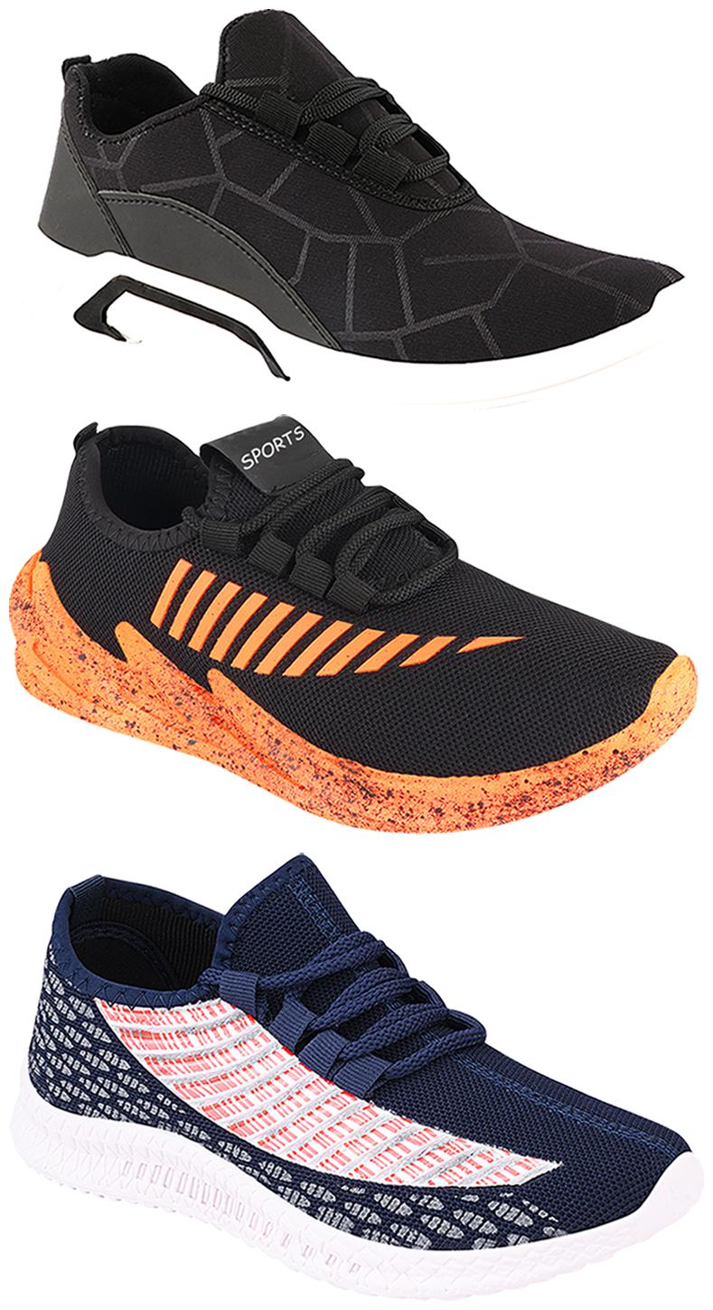 

Birde Men Multi-Color Casual Shoes - BRD-300-BLK-315-324-ORNG