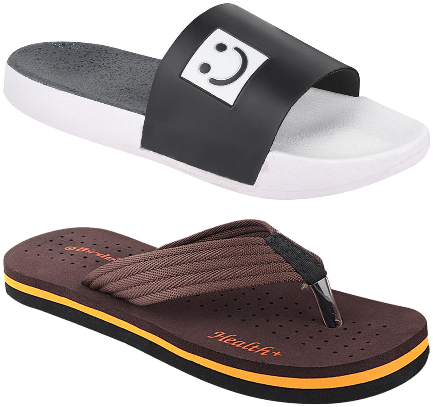 

Birde Men Multi Flip-Flops - 2 Pair