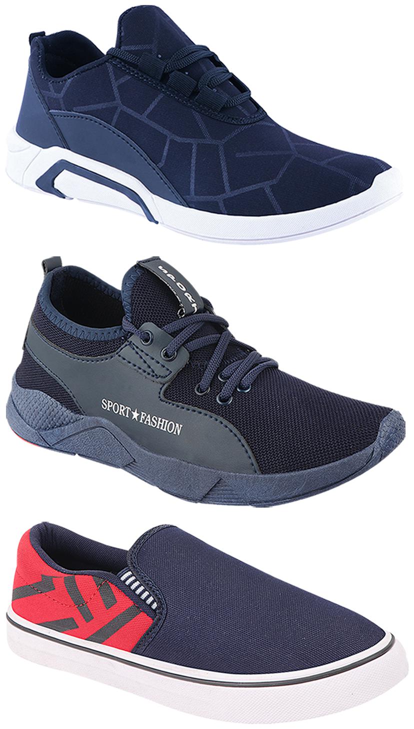 

Birde Men Multi-Color Casual Shoes - BRD-300-BLU-308-RED-342