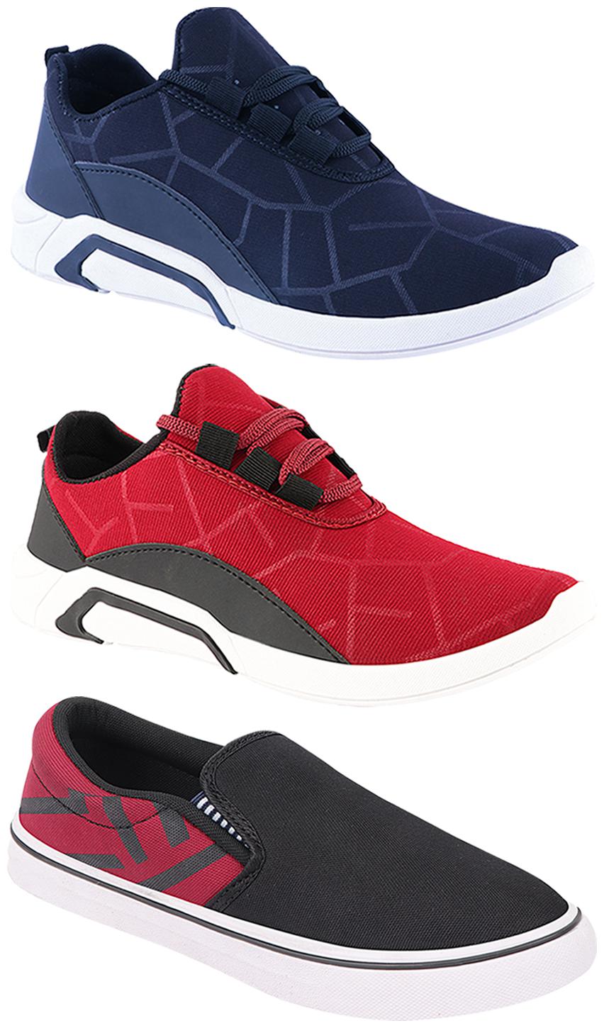 

Birde Men Multi-Color Casual Shoes - BRD-300-BLU-300-CHRY-308-MRN