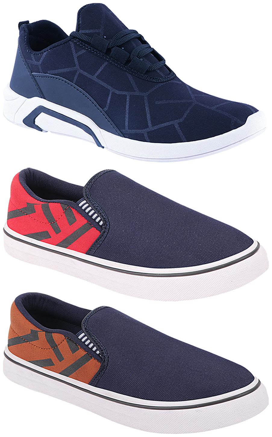 

Birde Men Multi-Color Casual Shoes - BRD-300-BLU-308-RED-308-TAN