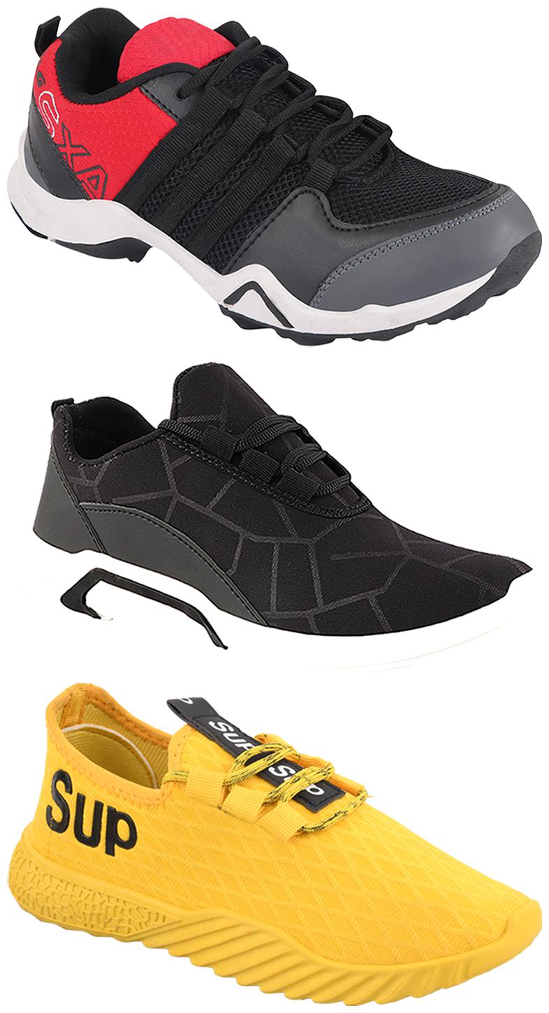 

Birde Men Multi-Color Casual Shoes - CASUAL SPORTS SNEAKERS RUNNNING SHOES - BRD-300-BLK AX-2-383