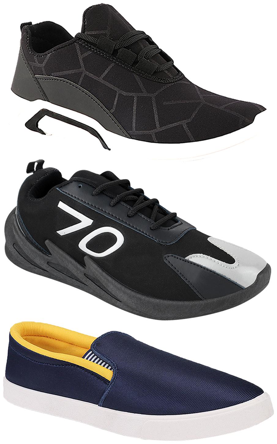 

Birde Men Multi-Color Casual Shoes - CASUAL SPORTS SNEAKERS RUNNNING SHOES - BRD-300-BLK BIRDE-52-350