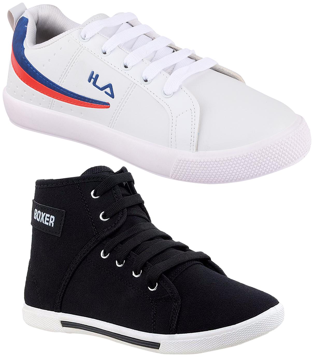 

Birde Multicolor Synthetic Casual Shoes For Men (Pack of 2)