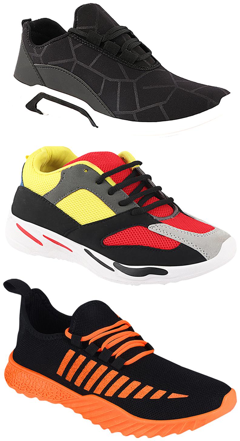 

Birde Men Multi-Color Casual Shoes - CASUAL SPORTS SNEAKERS RUNNNING SHOES - BRD-300-BLK-359-333