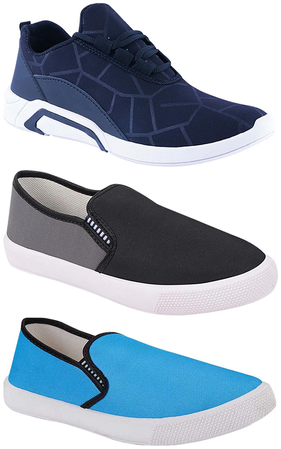 

Birde Men Multi-Color Casual Shoes - BRD-300-BLU-309-GRY-309-SKY
