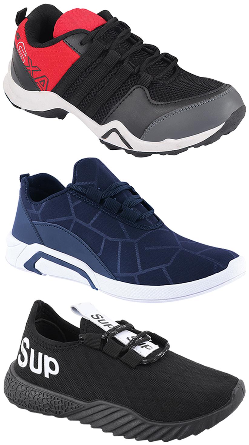 

Birde Men Multi-Color Casual Shoes - CASUAL SPORTS SNEAKERS RUNNNING SHOES - BRD-300-BLU AX-2-384