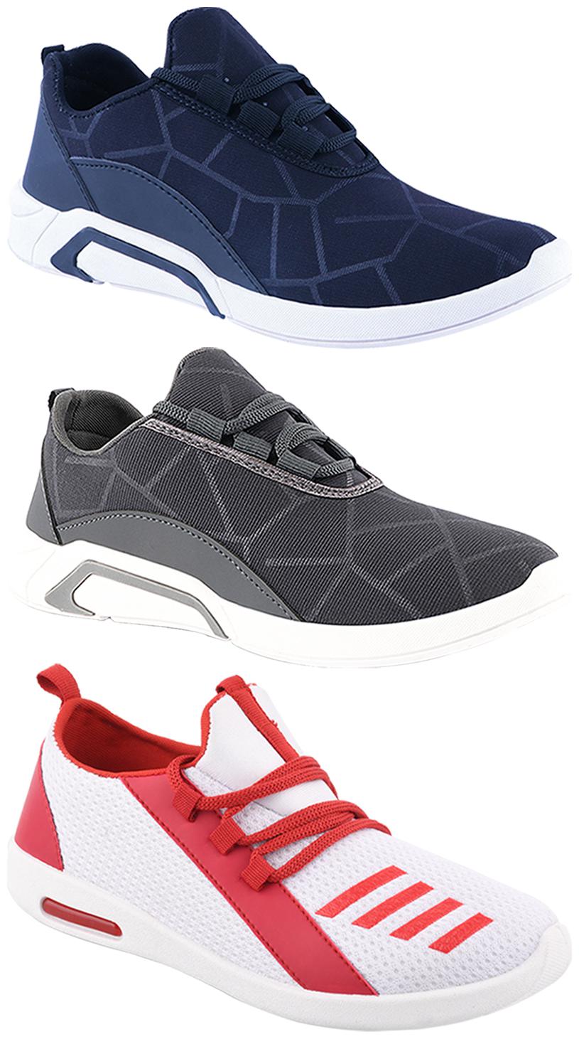 

Birde Men Multi-Color Casual Shoes - BRD-300-BLU-300-GRY-374
