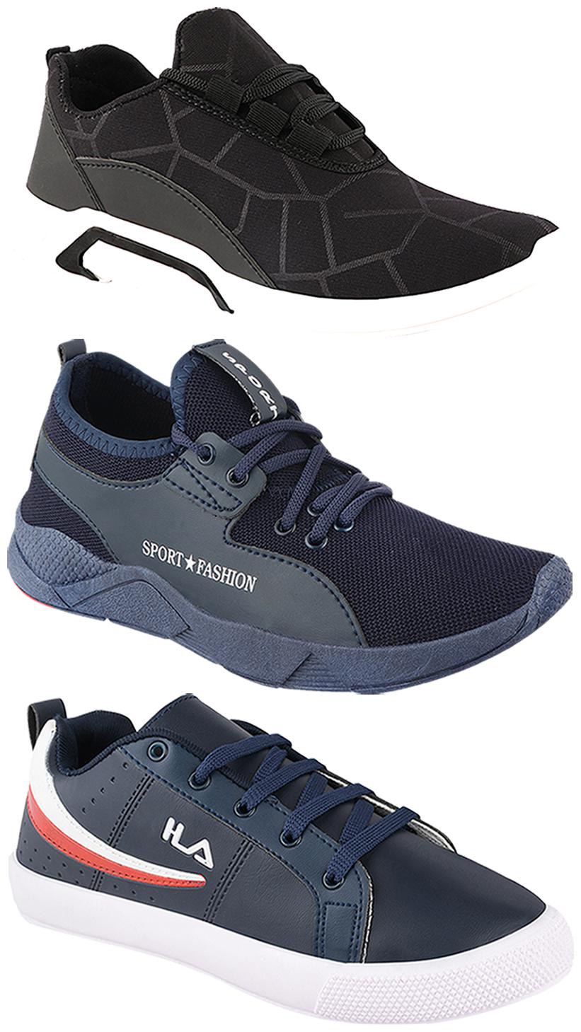 

Birde Men Multi-Color Casual Shoes - BRD-300-BLK-342-365
