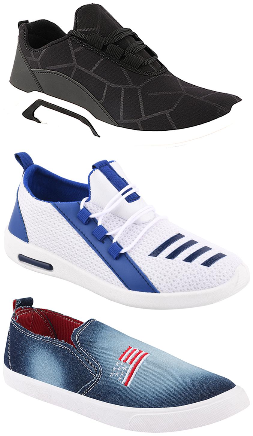 

Birde Men Multi-Color Casual Shoes - BRD-300-BLK-1220-375