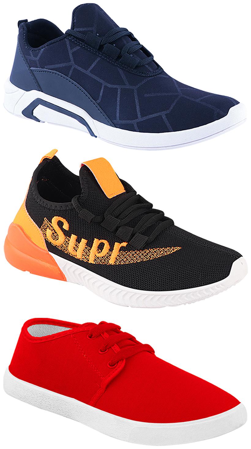 

Birde Men Multi-Color Casual Shoes - CASUAL SPORTS SNEAKERS RUNNNING SHOES - BRD-300-BLU-1077-331