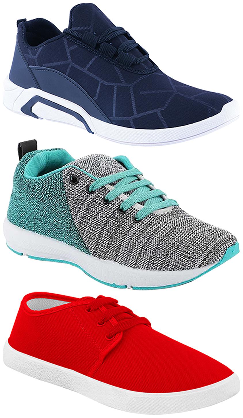 

Birde Men Multi-Color Casual Shoes - CASUAL SPORTS SNEAKERS RUNNNING SHOES - BRD-300-BLU-1077-221