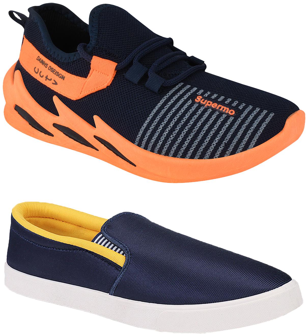 

Birde Multicolor Mesh Casual Shoes For Men (Pack of 2)