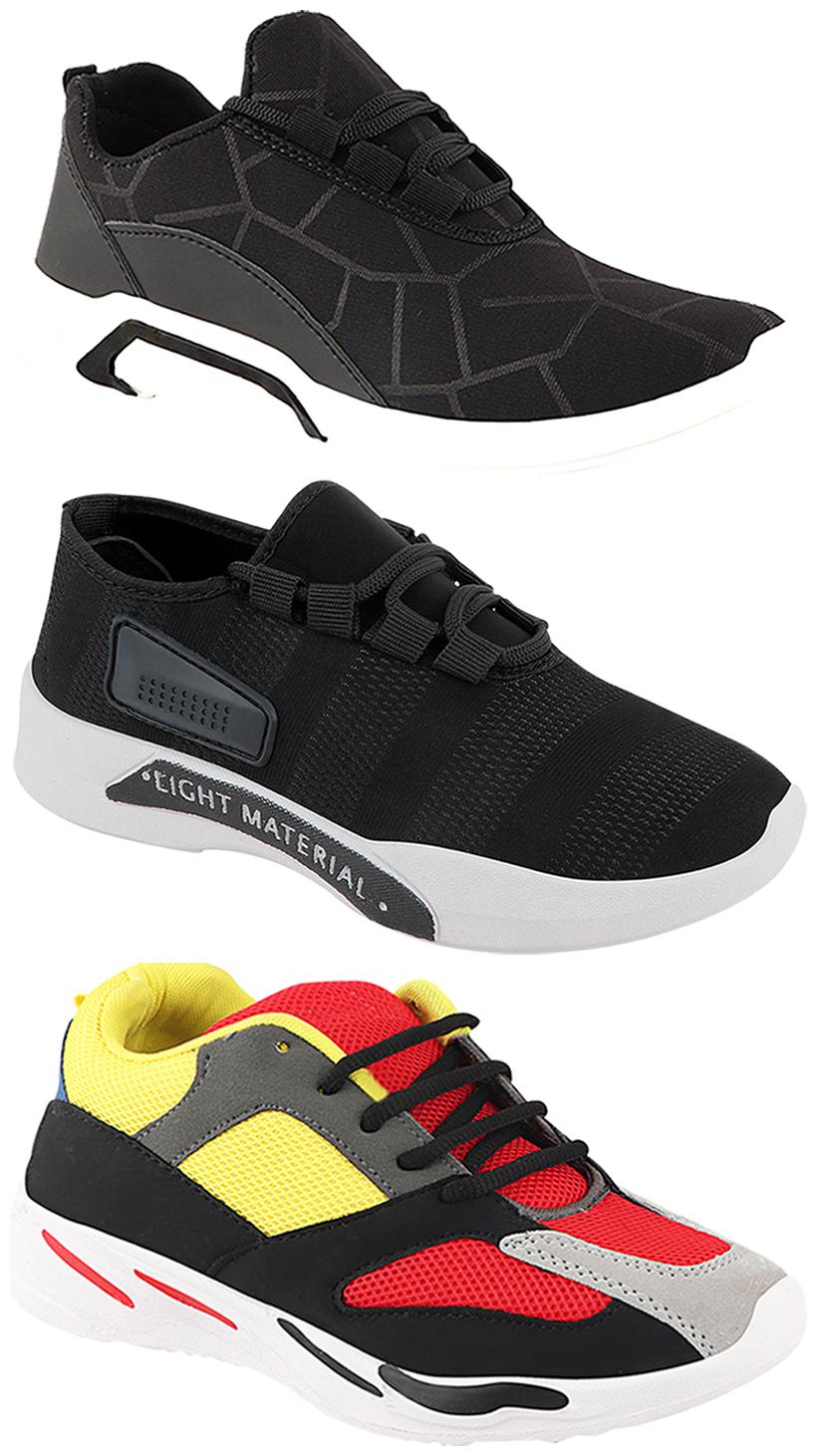 

Birde Men Multi-Color Casual Shoes - CASUAL SPORTS SNEAKERS RUNNNING SHOES - BRD-300-BLK-301-BLK-333