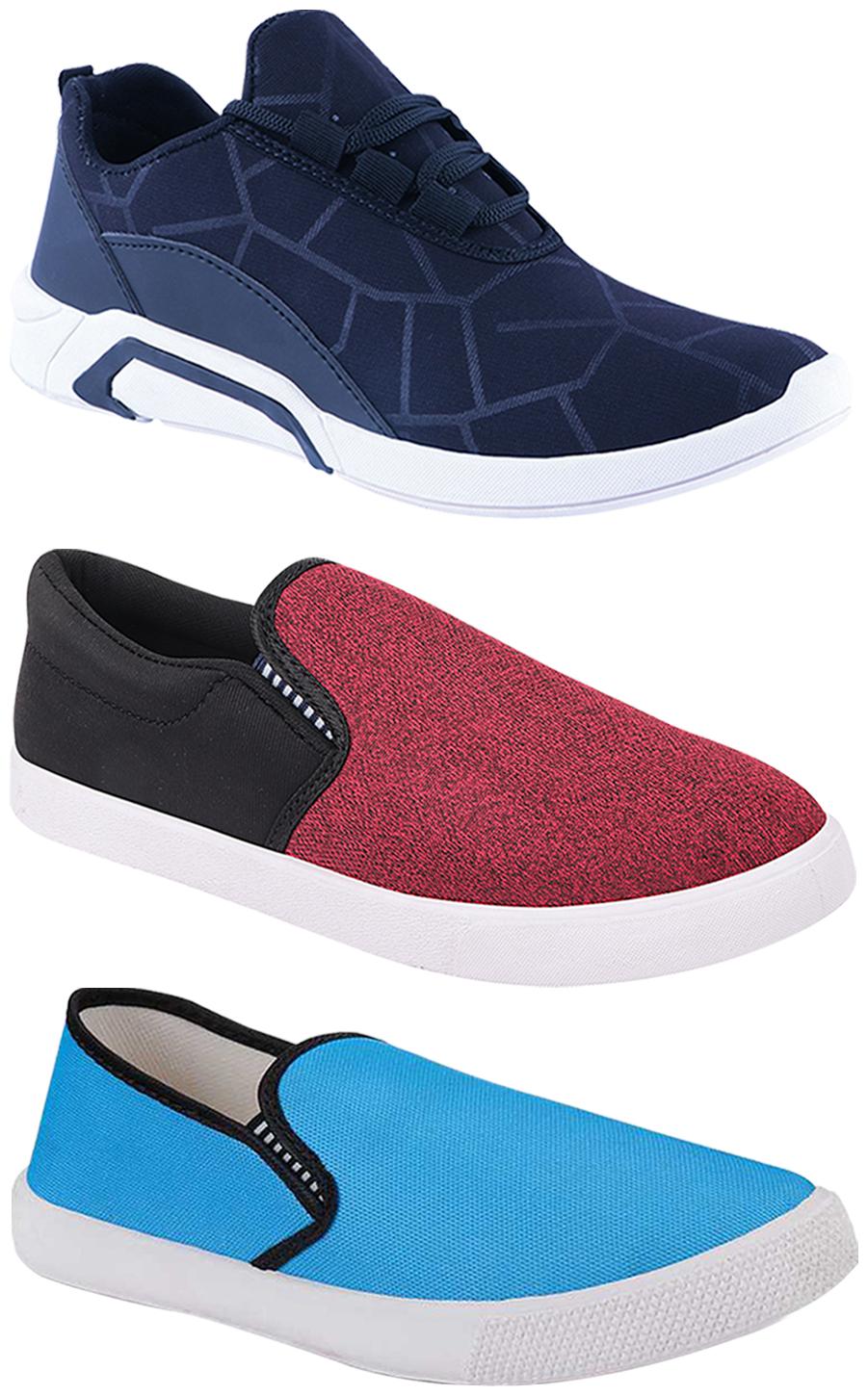 

Birde Men Multi-Color Casual Shoes - BRD-300-BLU-309-SKY-310-BLK