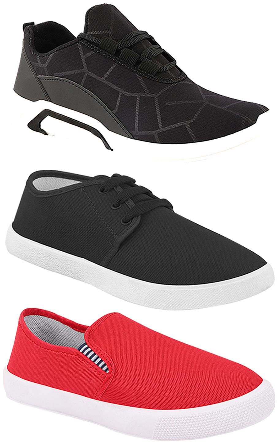 

Birde Men Multi-Color Casual Shoes - BRD-300-BLK-349-309-RD