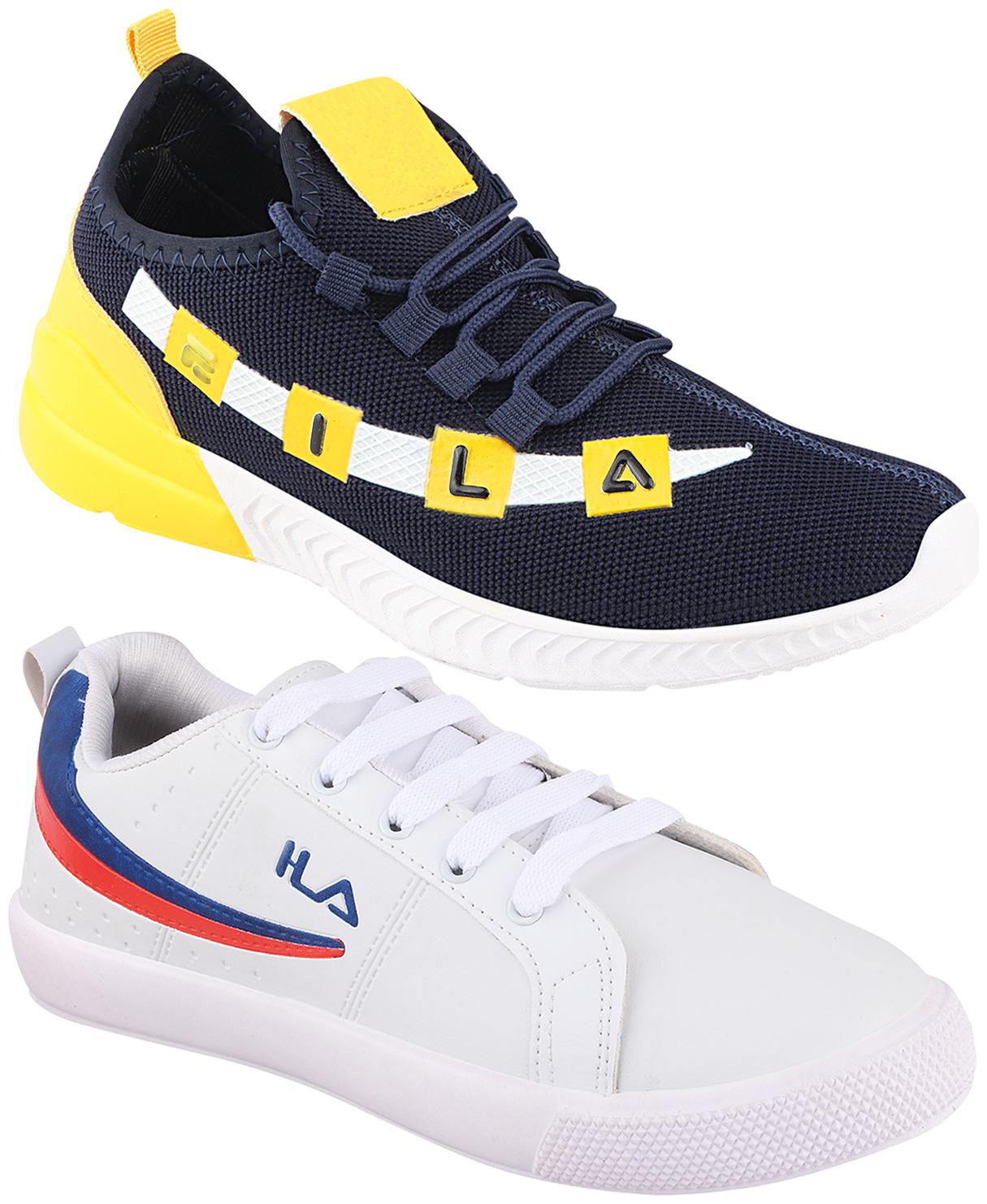 

Birde Multicolor Synthetic Casual Shoes For Men (Pack of 2)