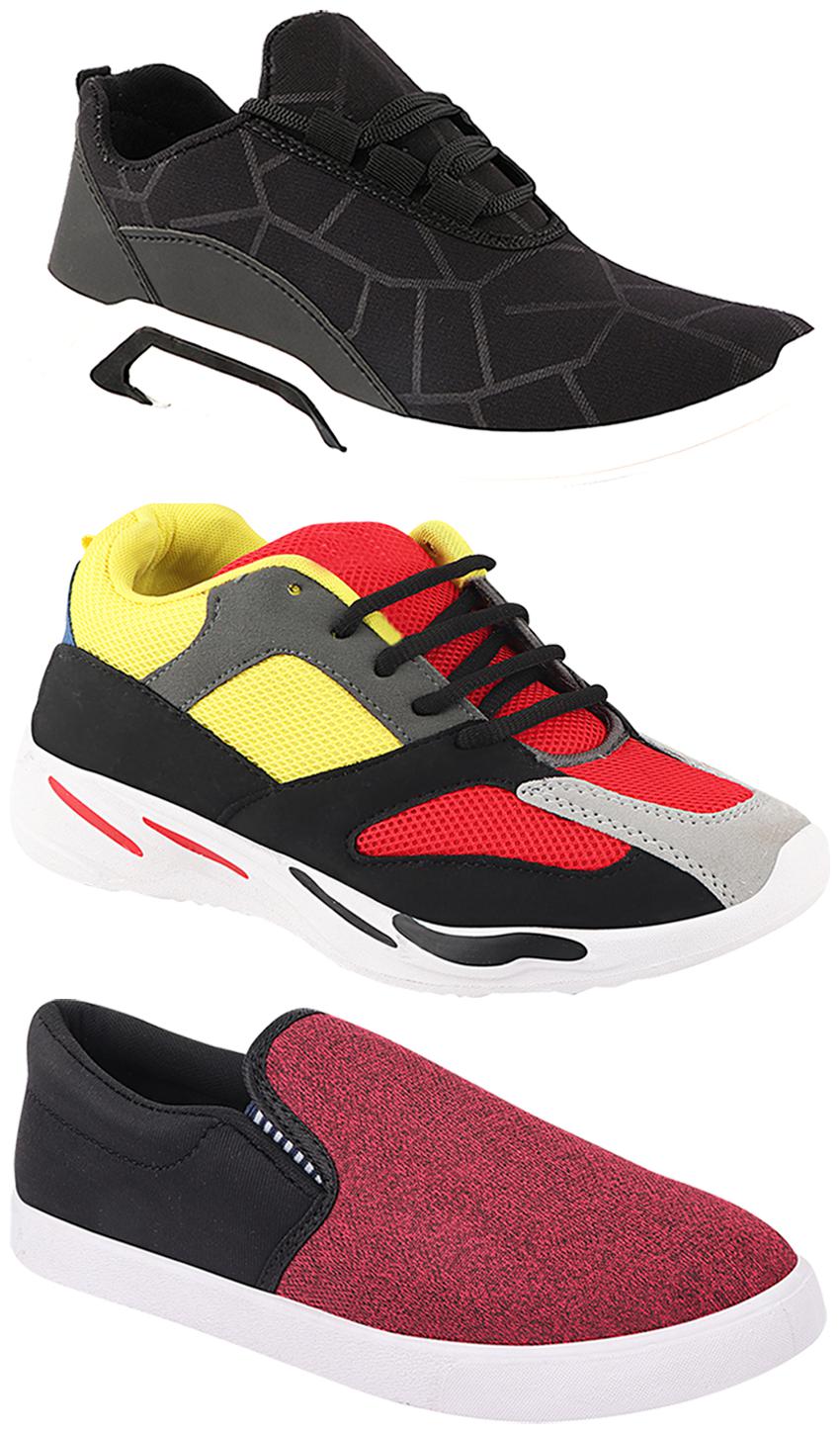 

Birde Men Multi-Color Casual Shoes - CASUAL SPORTS SNEAKERS RUNNNING SHOES - BRD-300-BLK-310-BLK-333