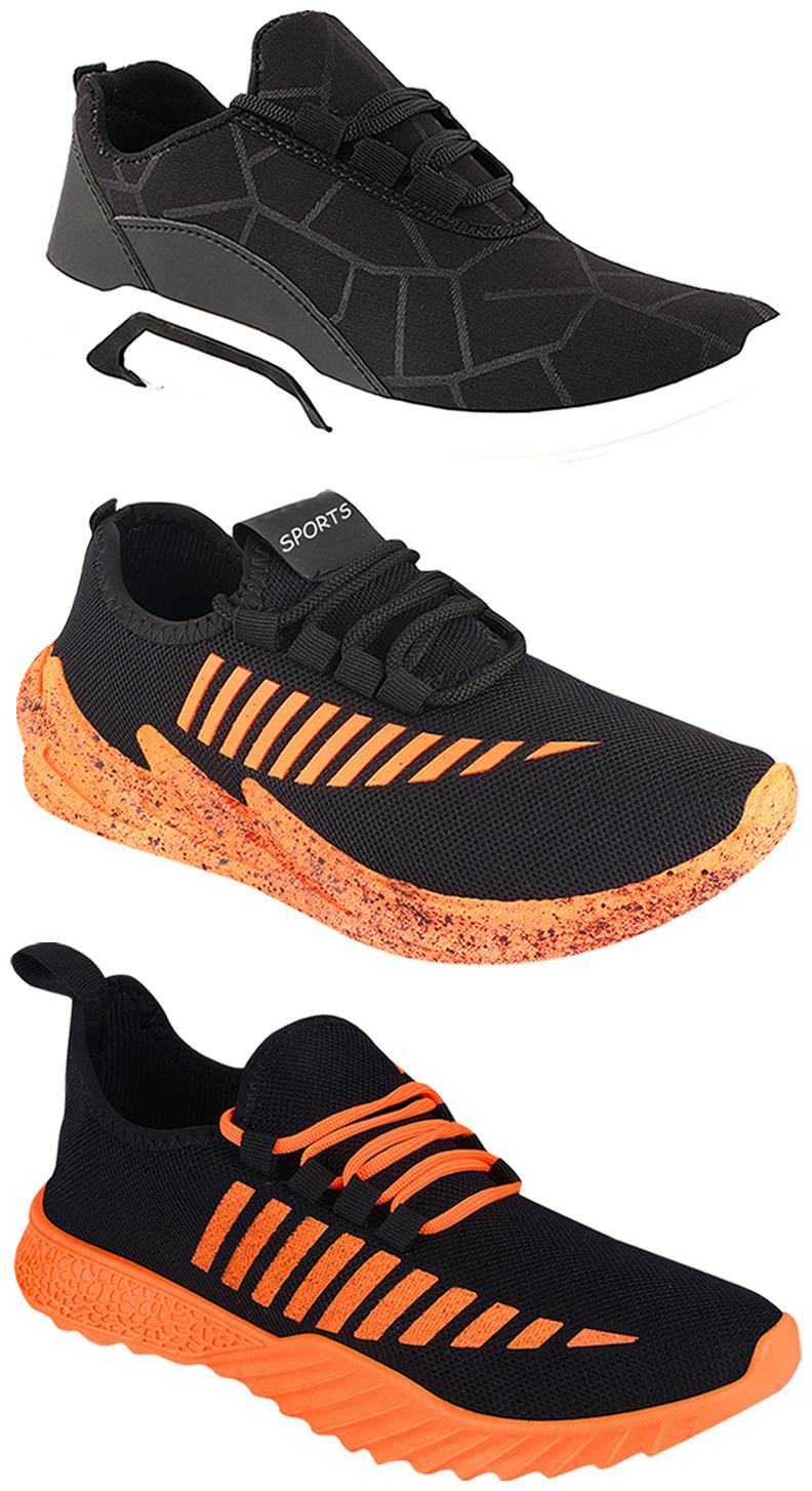 

Birde Men Multi-Color Casual Shoes - BRD-300-BLK-359-324-ORNG