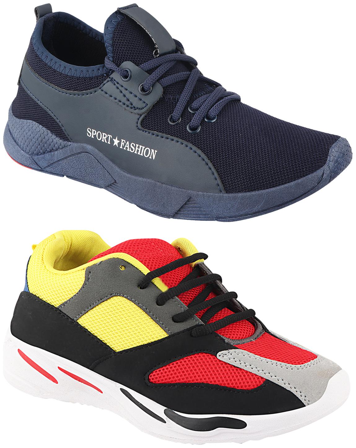 

Birde Multicolor Mesh Casual Shoes For Men (Pack of 2)