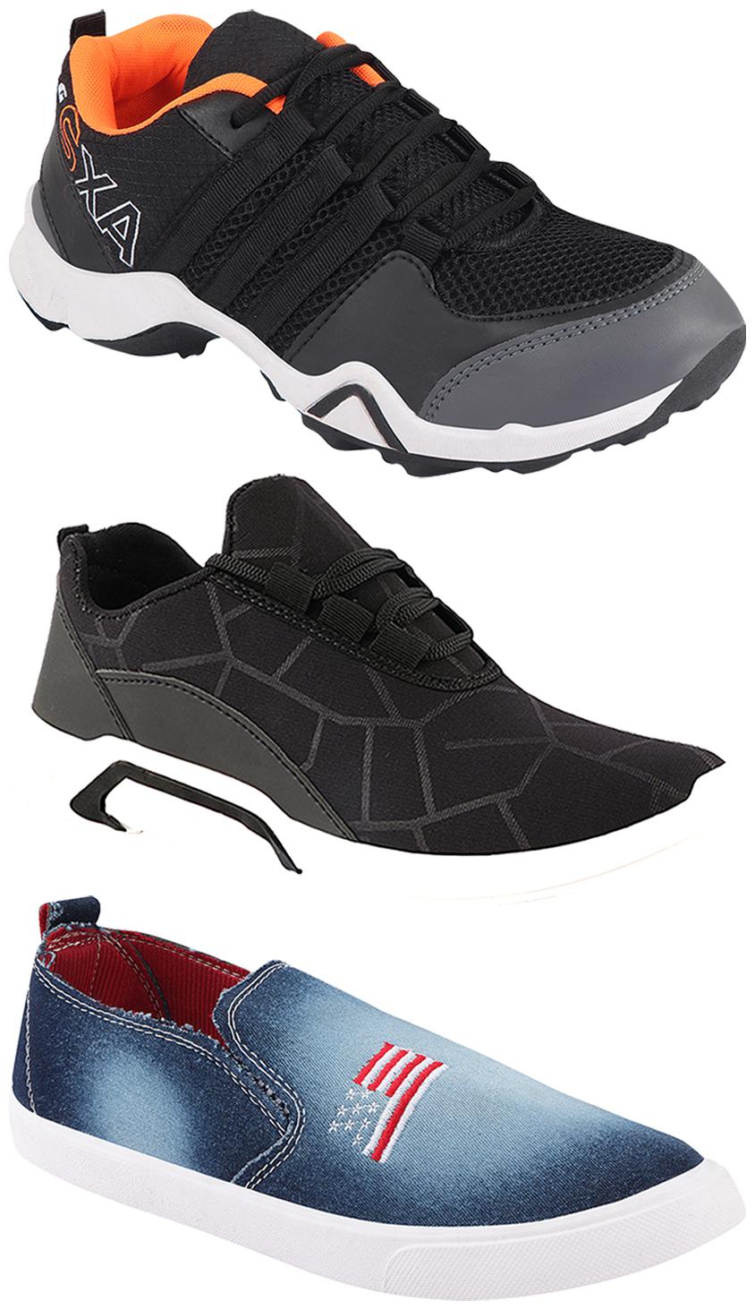 

Birde Men Multi-Color Casual Shoes - BRD-300-BLK AX-3-1220