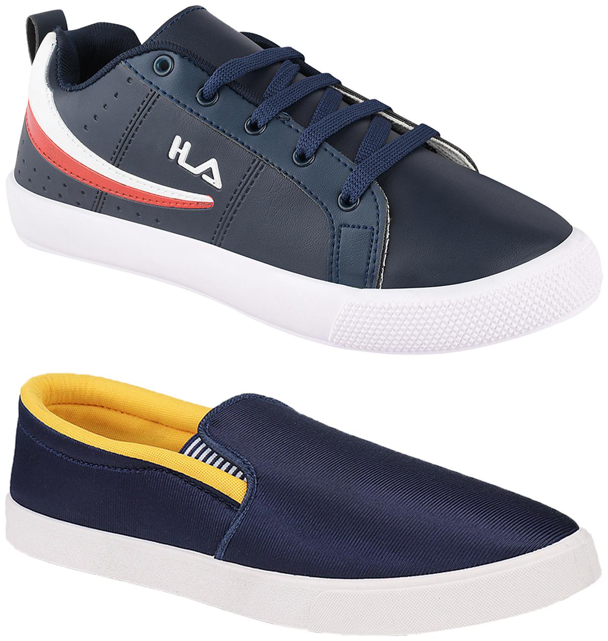 

Birde Multicolor Synthetic Casual Shoes For Men (Pack of 2)