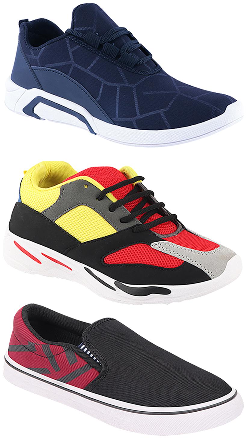 

Birde Men Multi-Color Casual Shoes - CASUAL SPORTS SNEAKERS RUNNNING SHOES - BRD-300-BLU-308-MRN-333