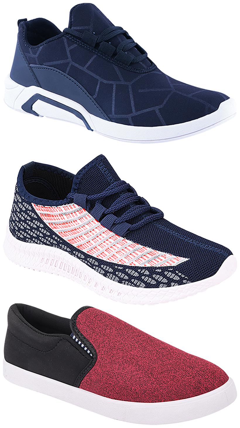 

Birde Men Multi-Color Casual Shoes - BRD-300-BLU-310-BLK-315