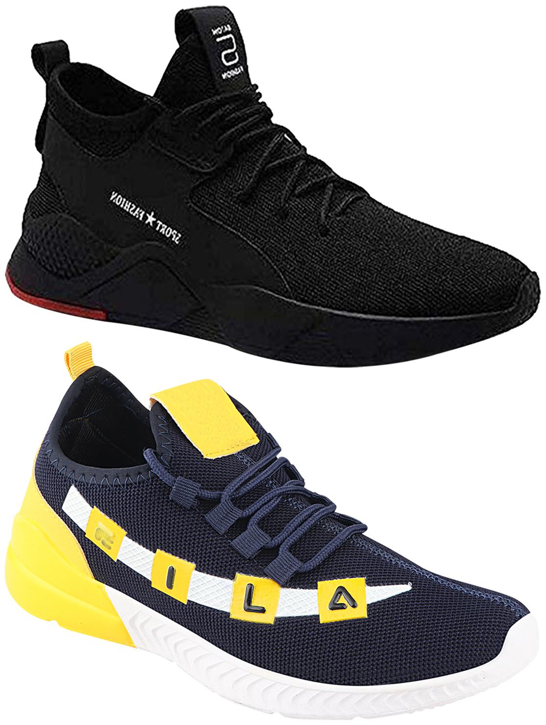 

Birde Multicolor Mesh Casual Shoes For Men (Pack of 2)