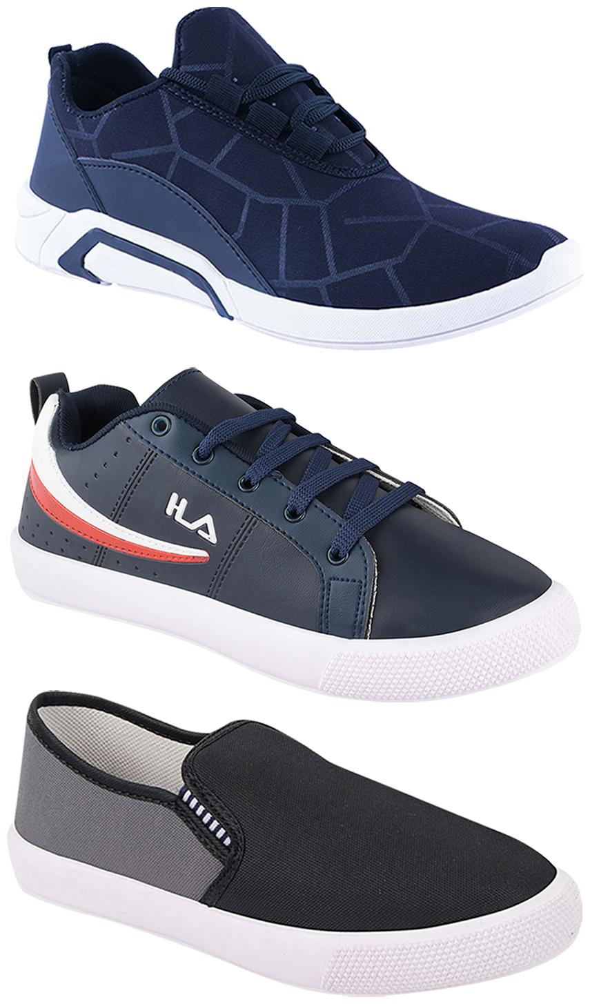 

Birde Men Multi-Color Casual Shoes - BRD-300-BLU-309-GRY-365