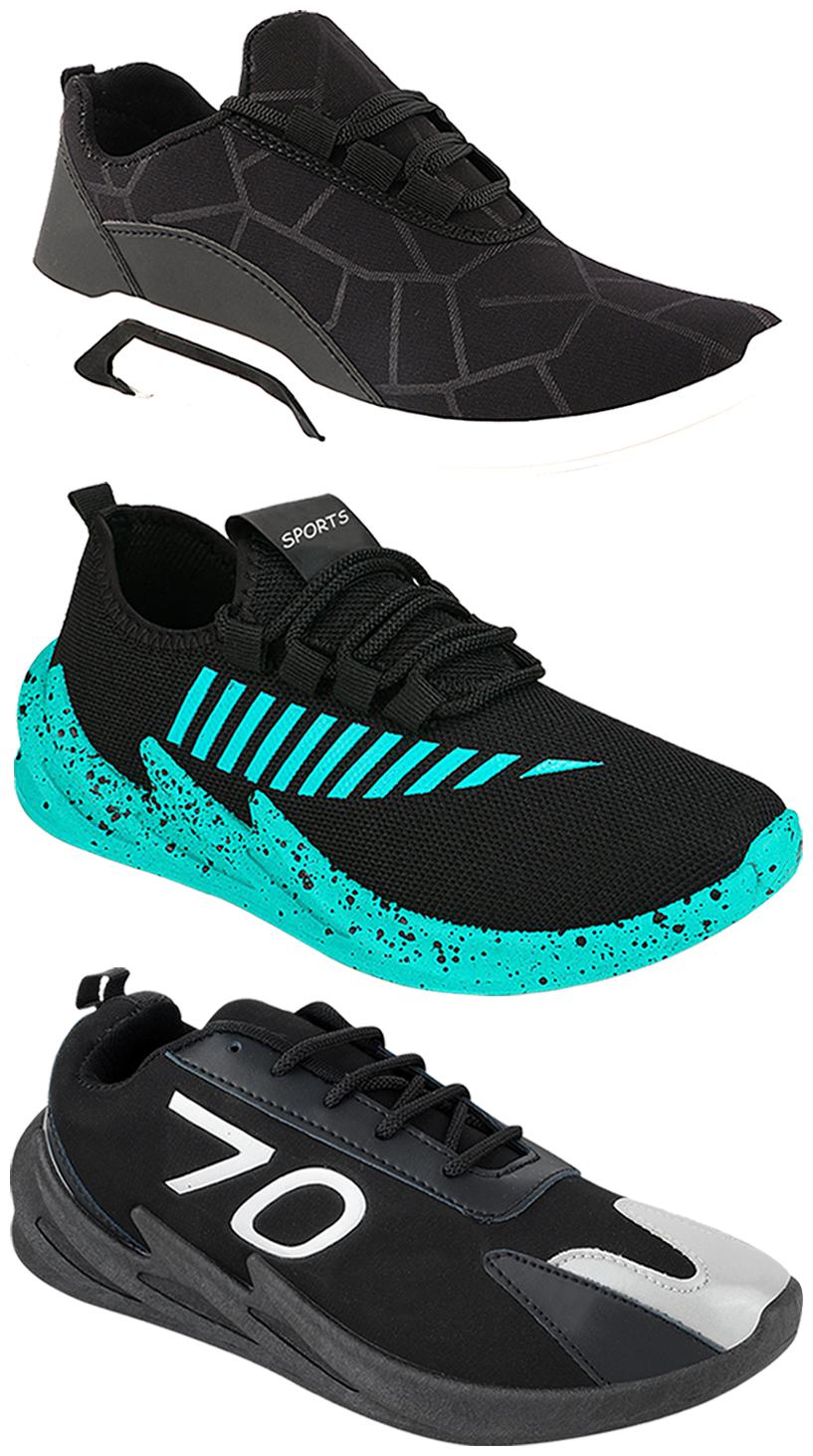 

Birde Men Multi-Color Casual Shoes - CASUAL SPORTS SNEAKERS RUNNNING SHOES - BRD-300-BLK-324-SGRN-350