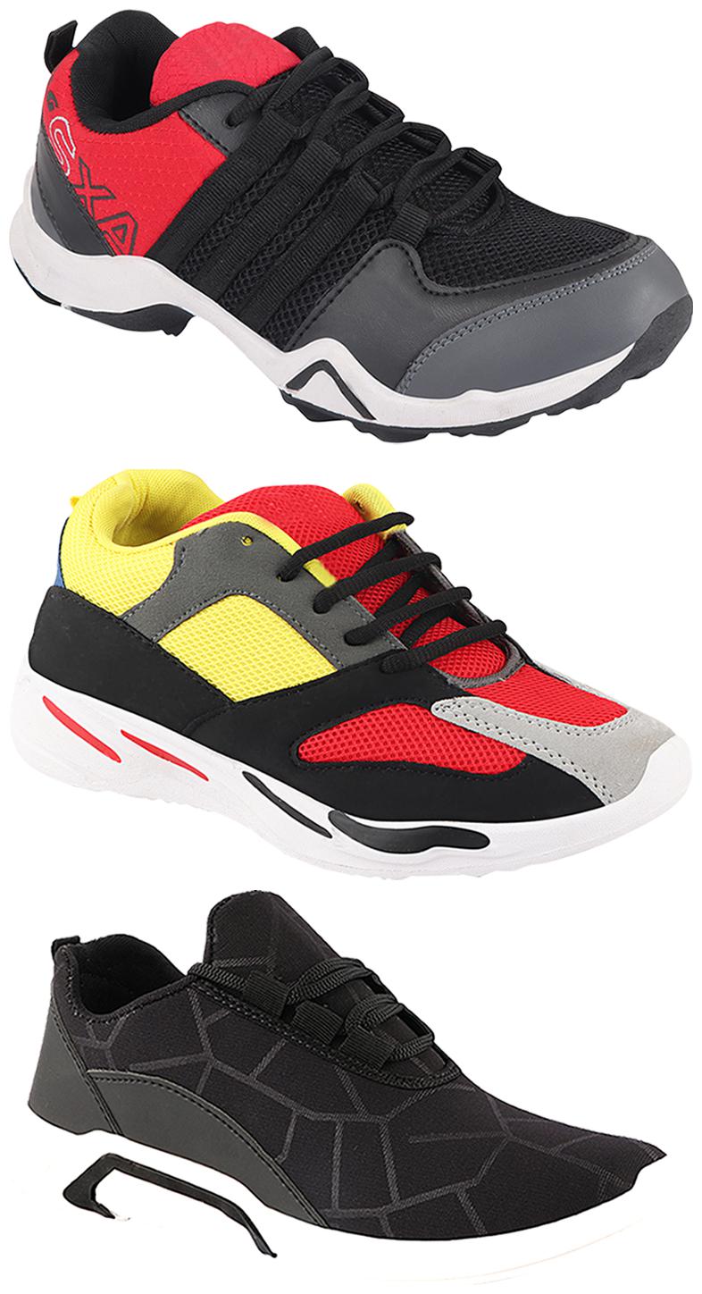 

Birde Men Multi-Color Casual Shoes - CASUAL SPORTS SNEAKERS RUNNNING SHOES - BRD-300-BLK AX-2-333