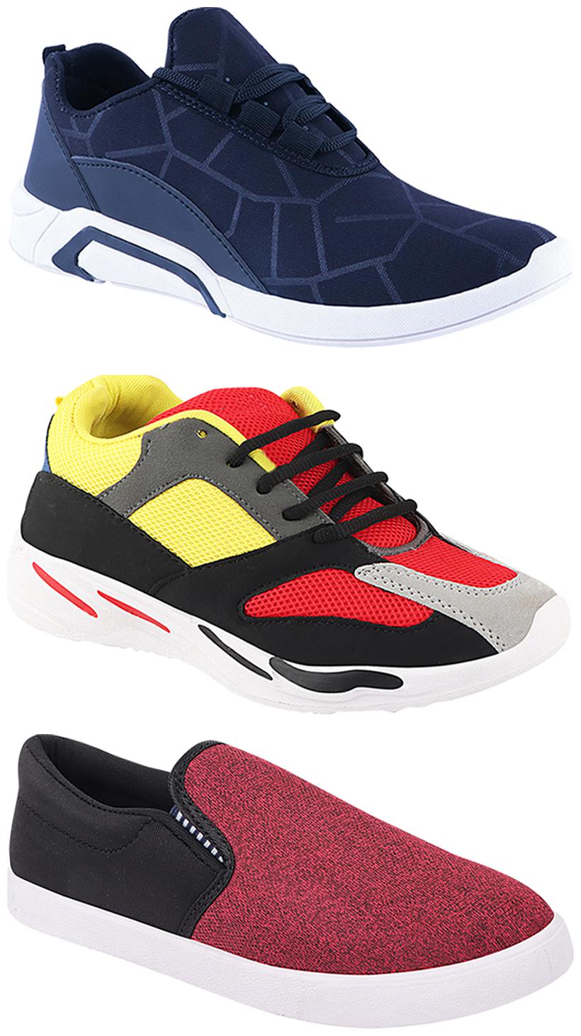 

Birde Men Multi-Color Casual Shoes - CASUAL SPORTS SNEAKERS RUNNNING SHOES - BRD-300-BLU-310-BLK-333