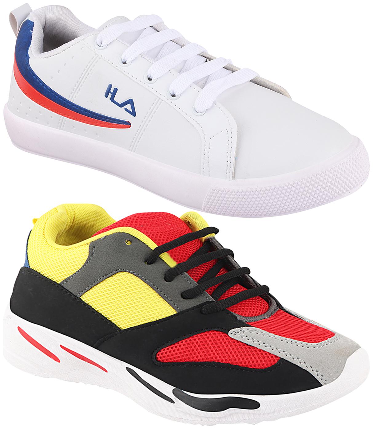 

Birde Multicolor Synthetic Casual Shoes For Men (Pack of 2)