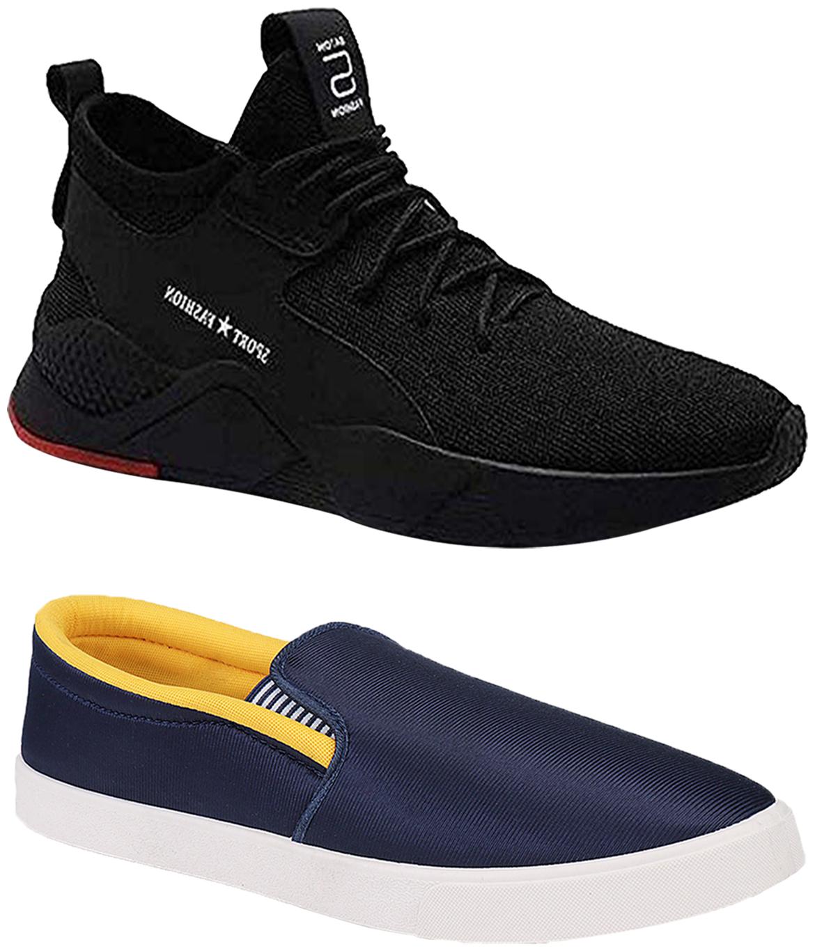 

Birde Multicolor Mesh Casual Shoes For Men (Pack of 2)