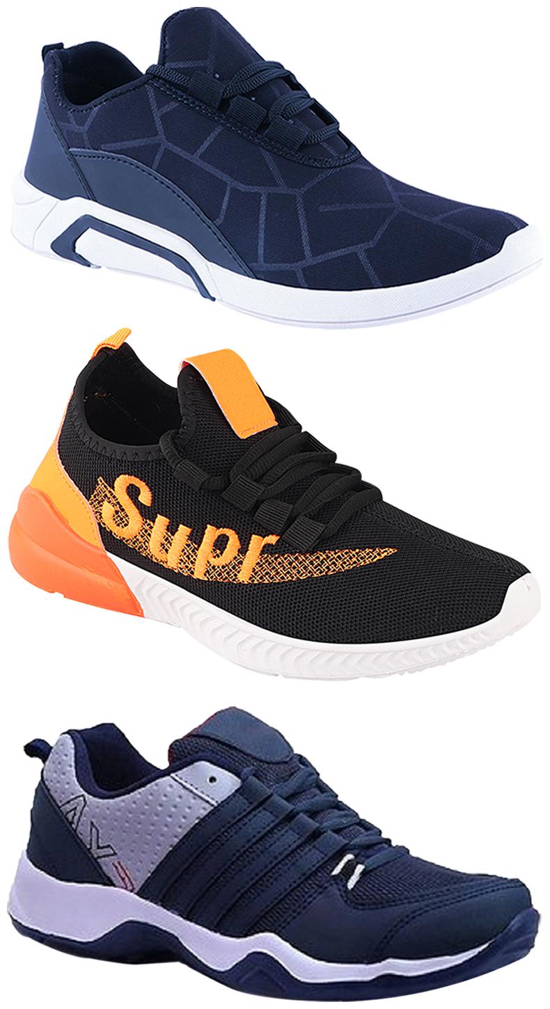 

Birde Men Multi-Color Casual Shoes - CASUAL SPORTS SNEAKERS RUNNNING SHOES - BRD-300-BLU AX-1-331