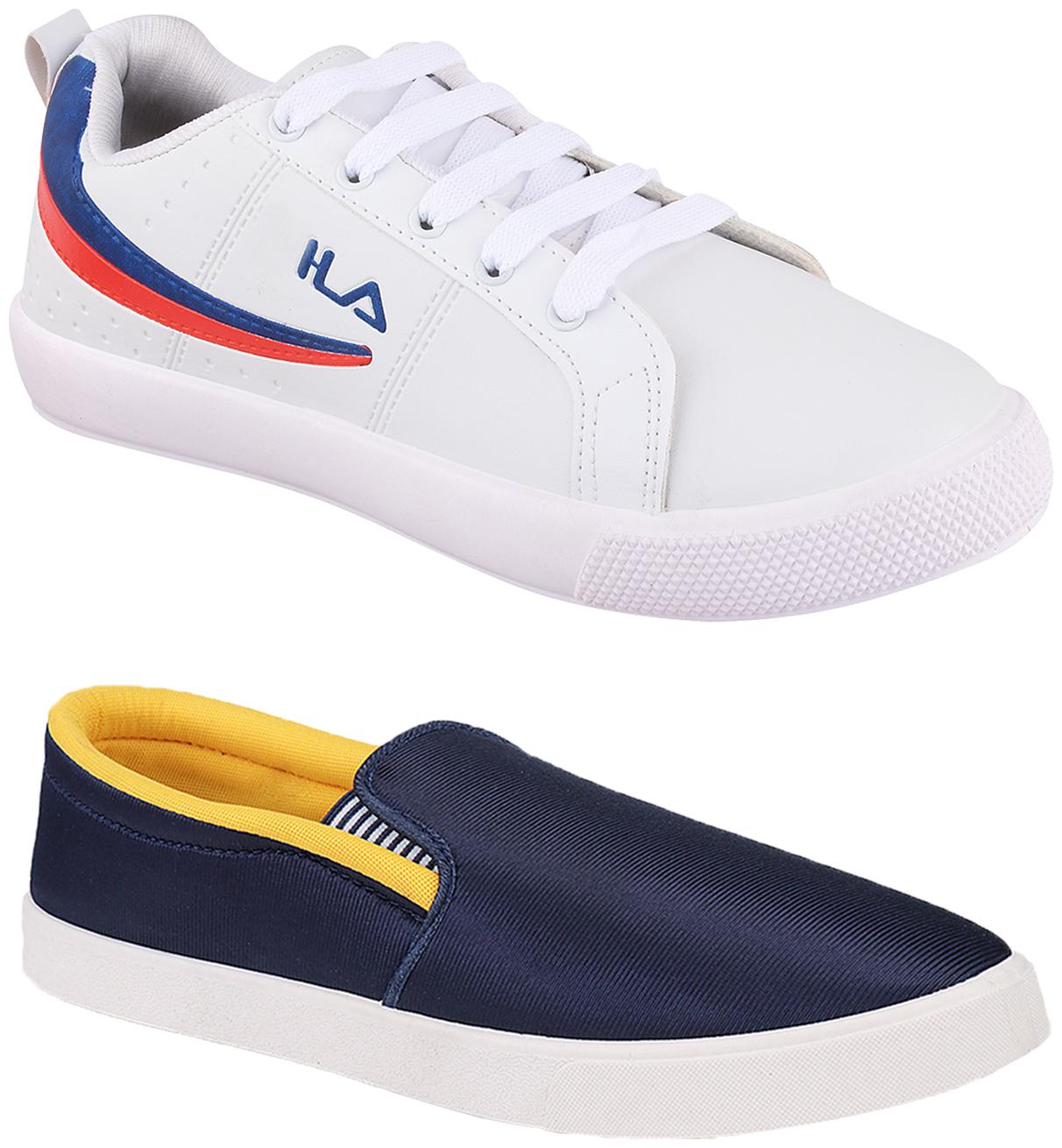 

Birde Multicolor Synthetic Casual Shoes For Men (Pack of 2)