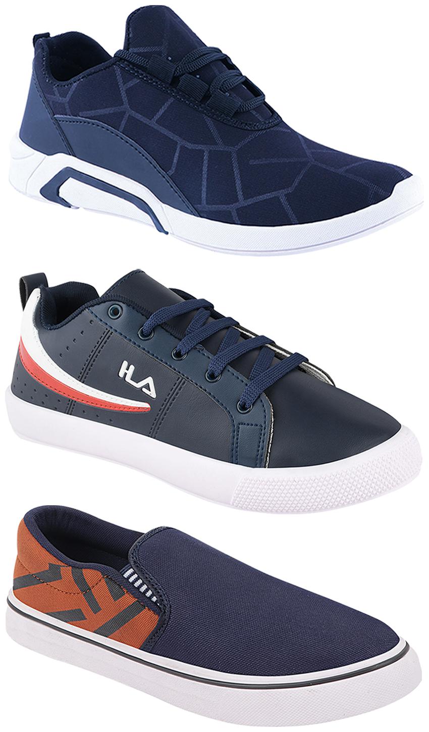 

Birde Men Multi-Color Casual Shoes - BRD-300-BLU-308-TAN-365