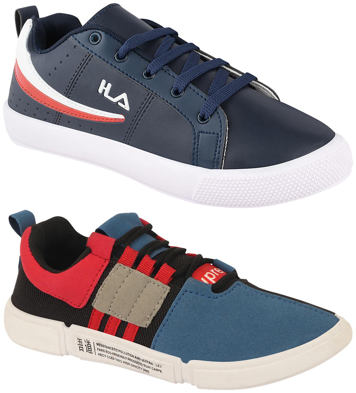 

Birde Men Multi-Color Casual Shoes - BRD-365-CHAMPION-1-BLK-BLU