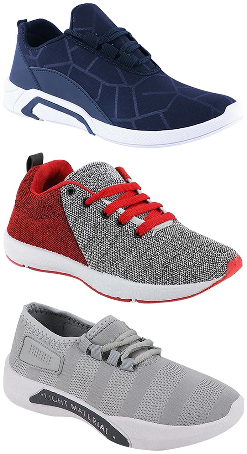 

Birde Men Multi-Color Casual Shoes - BRD-300-BLU-301-GRY-222
