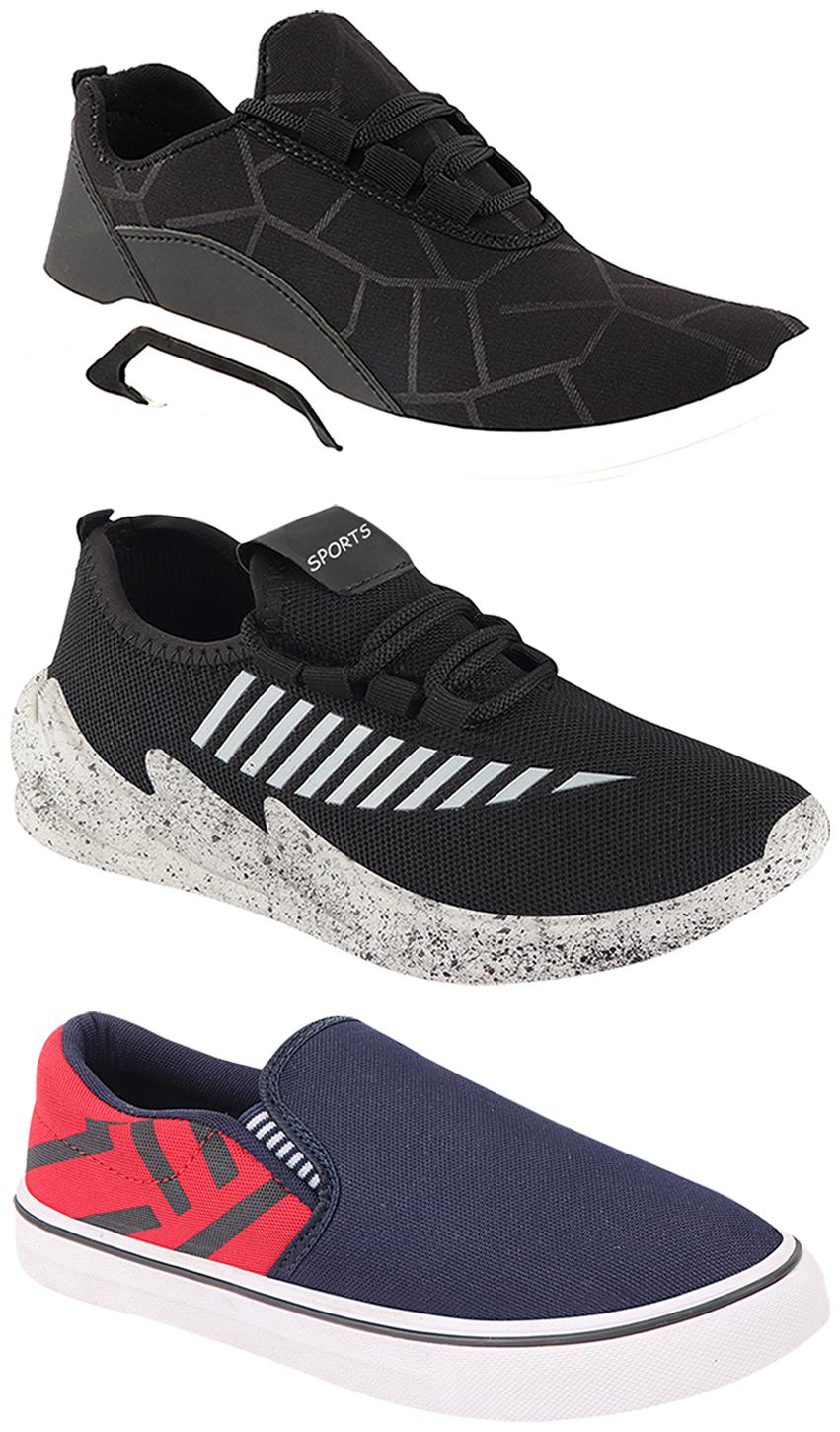 

Birde Men Multi-Color Casual Shoes - BRD-300-BLK-308-RED-324-GRY
