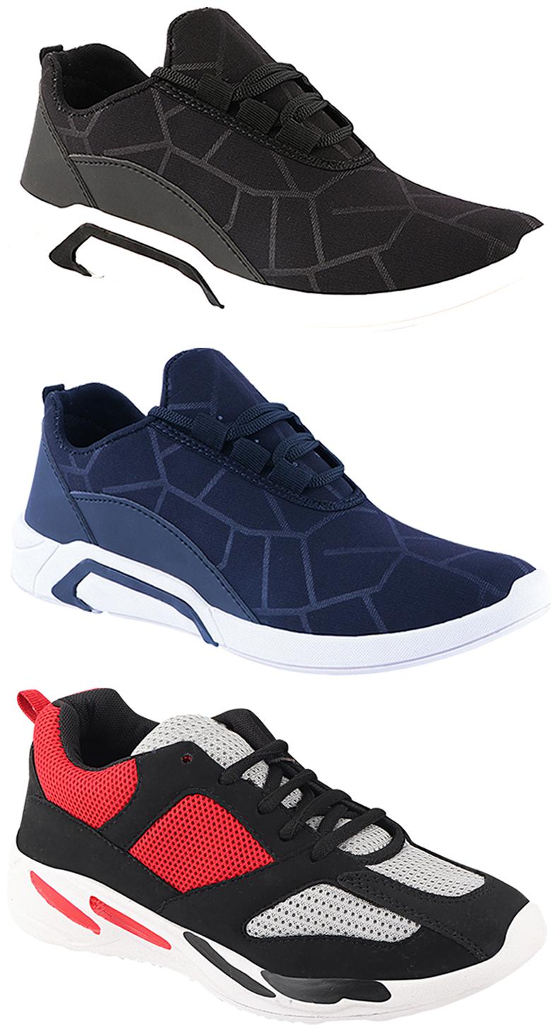 

Birde Men Multi-Color Casual Shoes - CASUAL SPORTS SNEAKERS RUNNNING SHOES - BRD-300-BLK-300-BLU-334