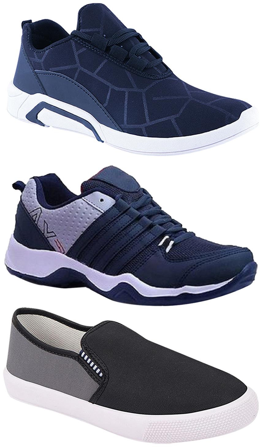 

Birde Men Multi-Color Casual Shoes - BRD-300-BLU-309-GRY AX-1