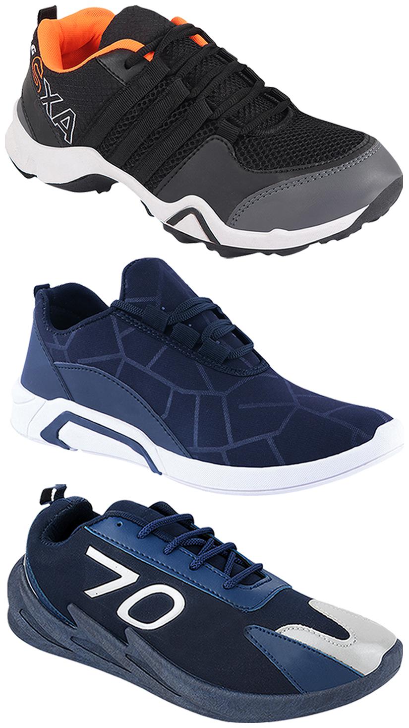 

Birde Men Multi-Color Casual Shoes - CASUAL SPORTS SNEAKERS RUNNNING SHOES - BRD-300-BLU AX-3-351