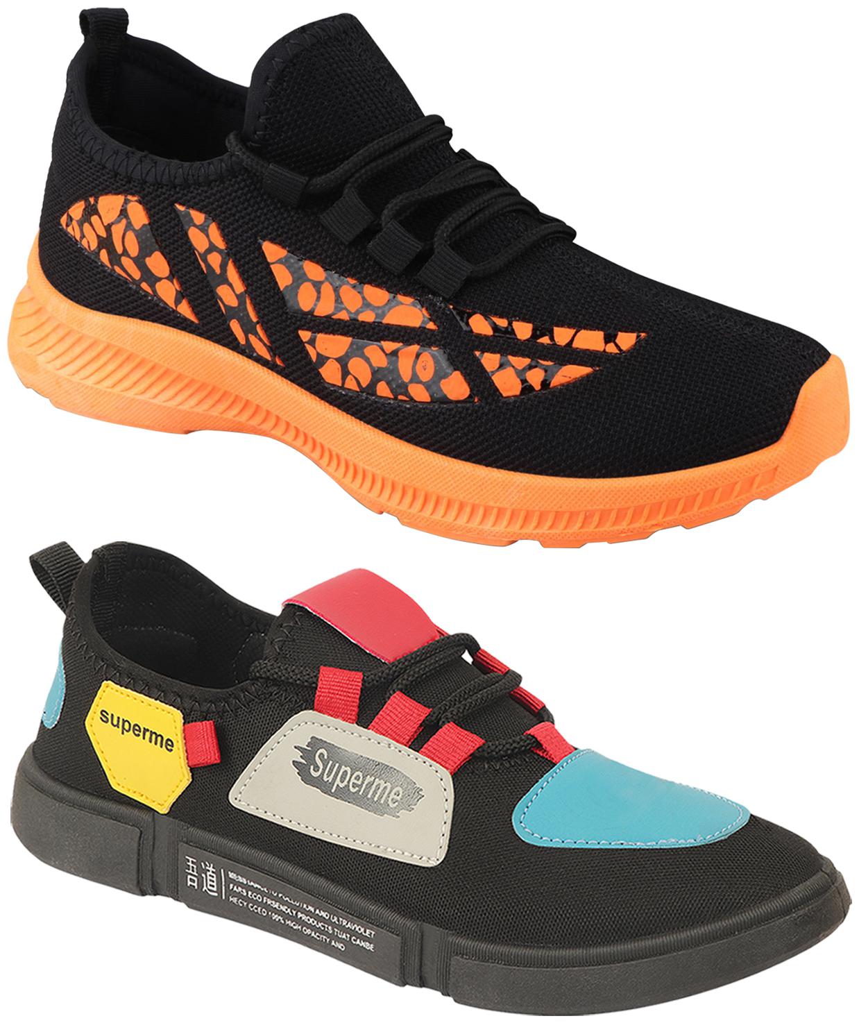 

Birde Men Orange Casual Shoes - BRD-437-CHAMPION-22-BLK