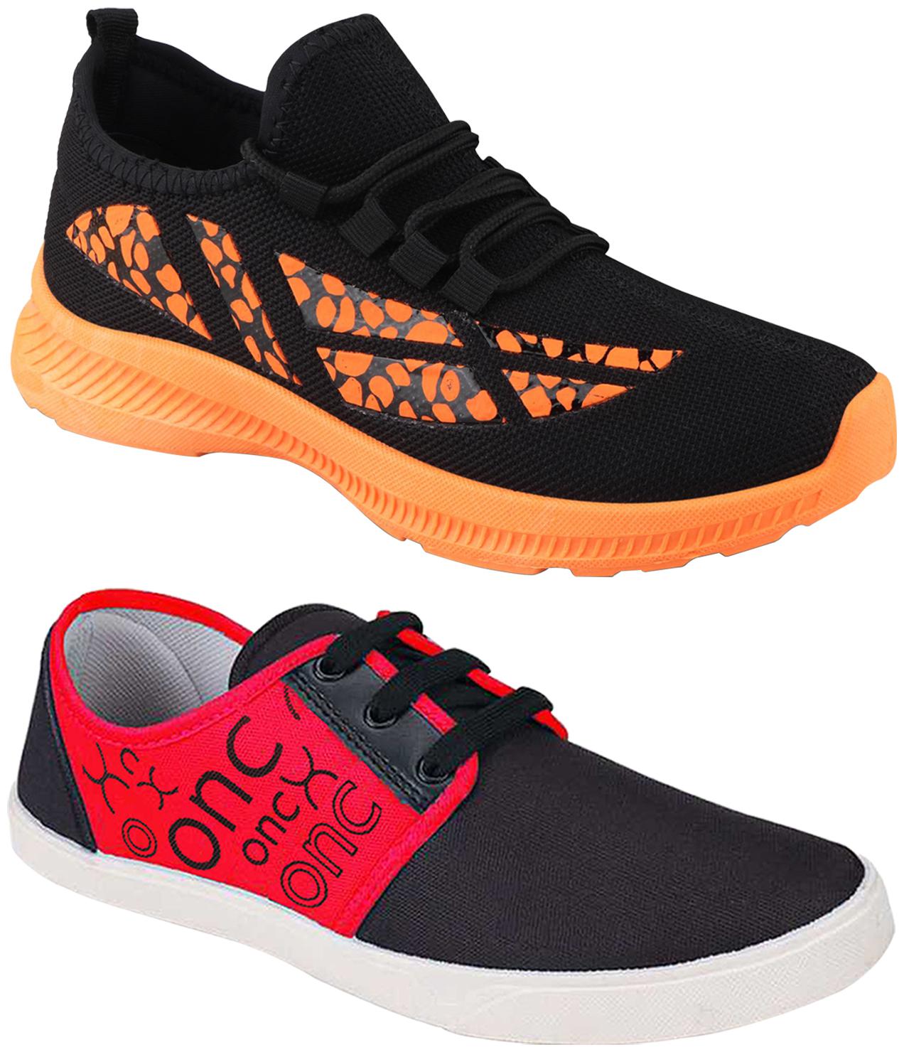 

Birde Men Orange Casual Shoes - BRD-437-ON8-RED