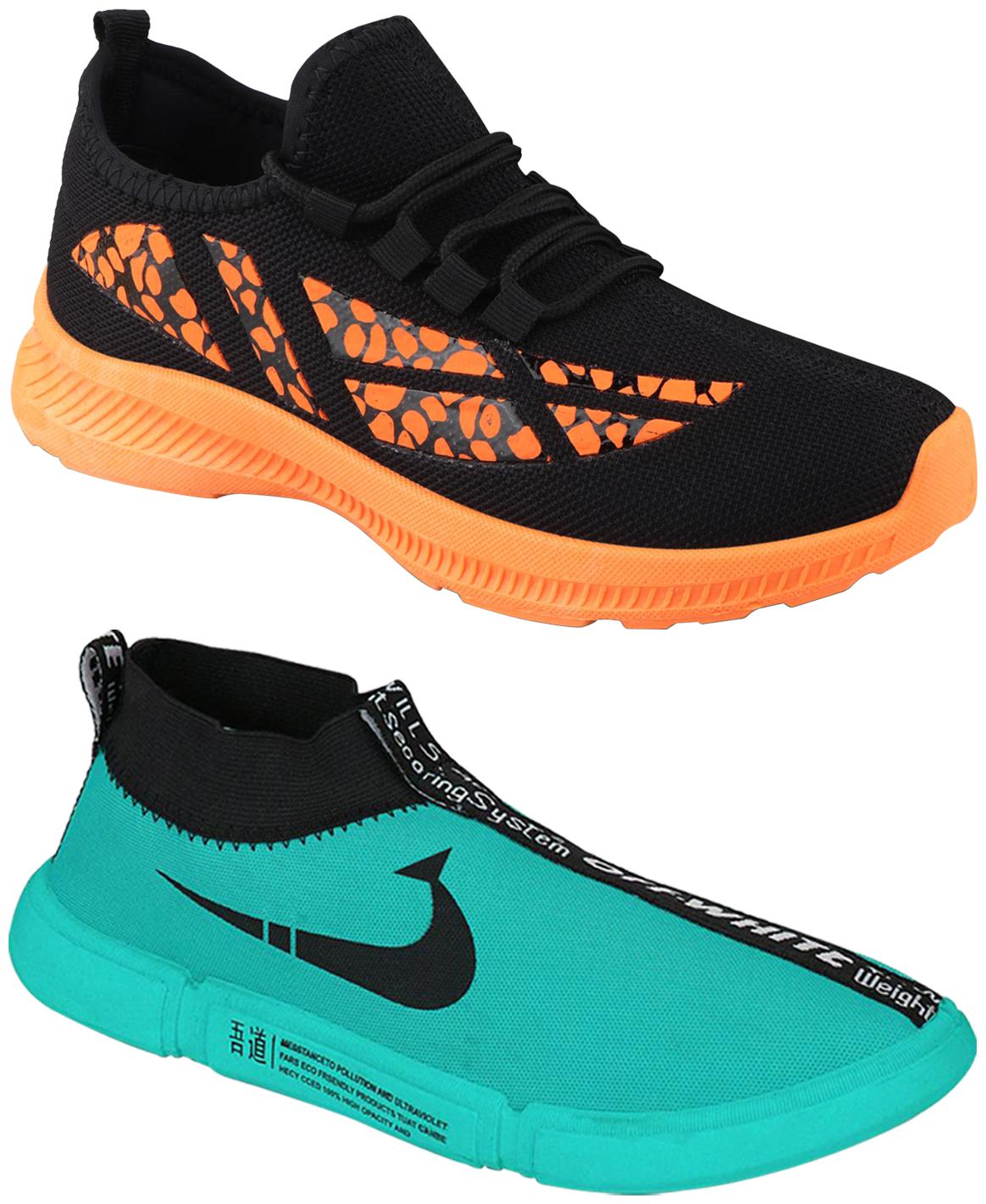 

Birde Men Orange Casual Shoes - BRD-437-BL-01-GRN