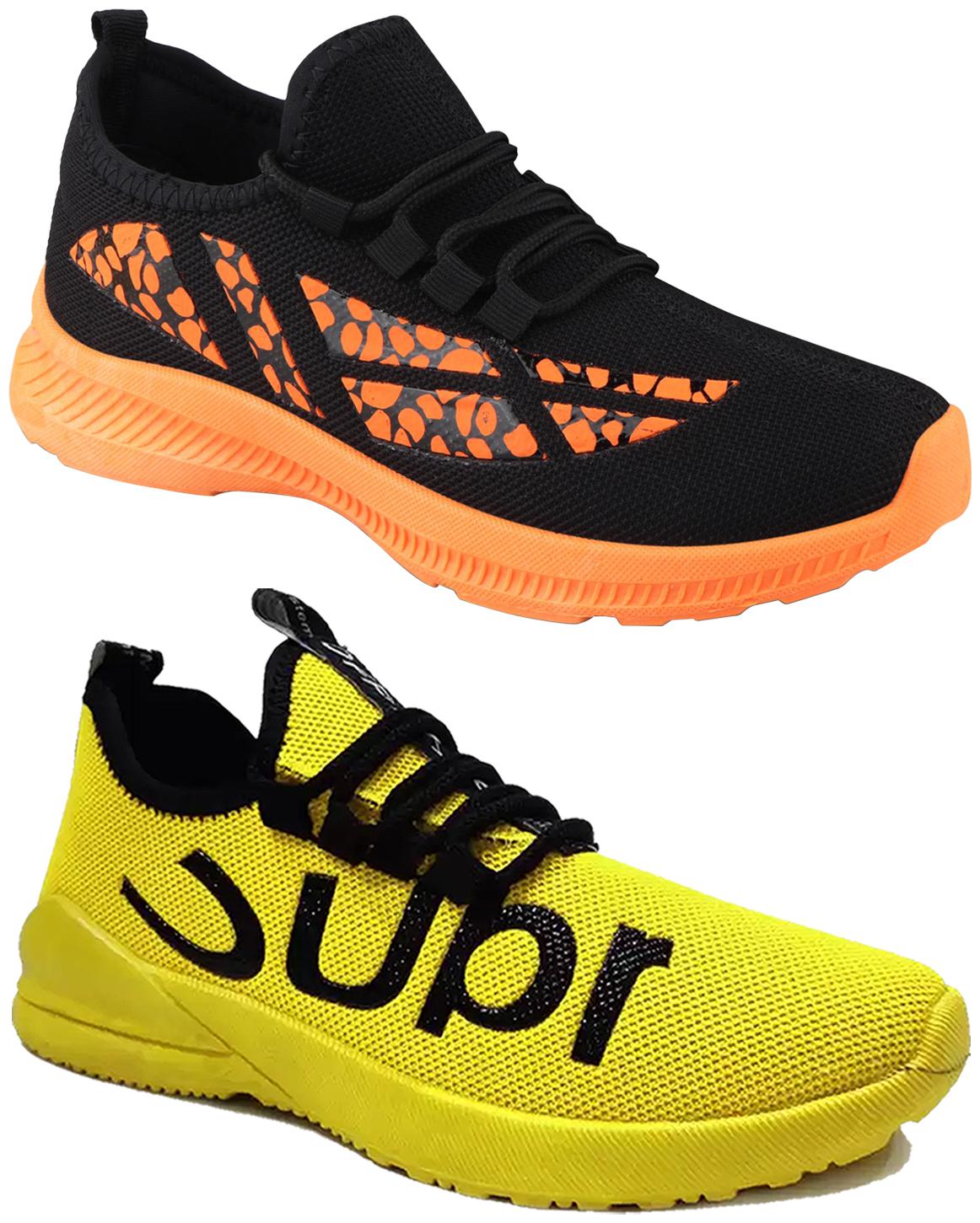 

Birde Men Orange Casual Shoes - BRD-437-BL-SUPER-YLW