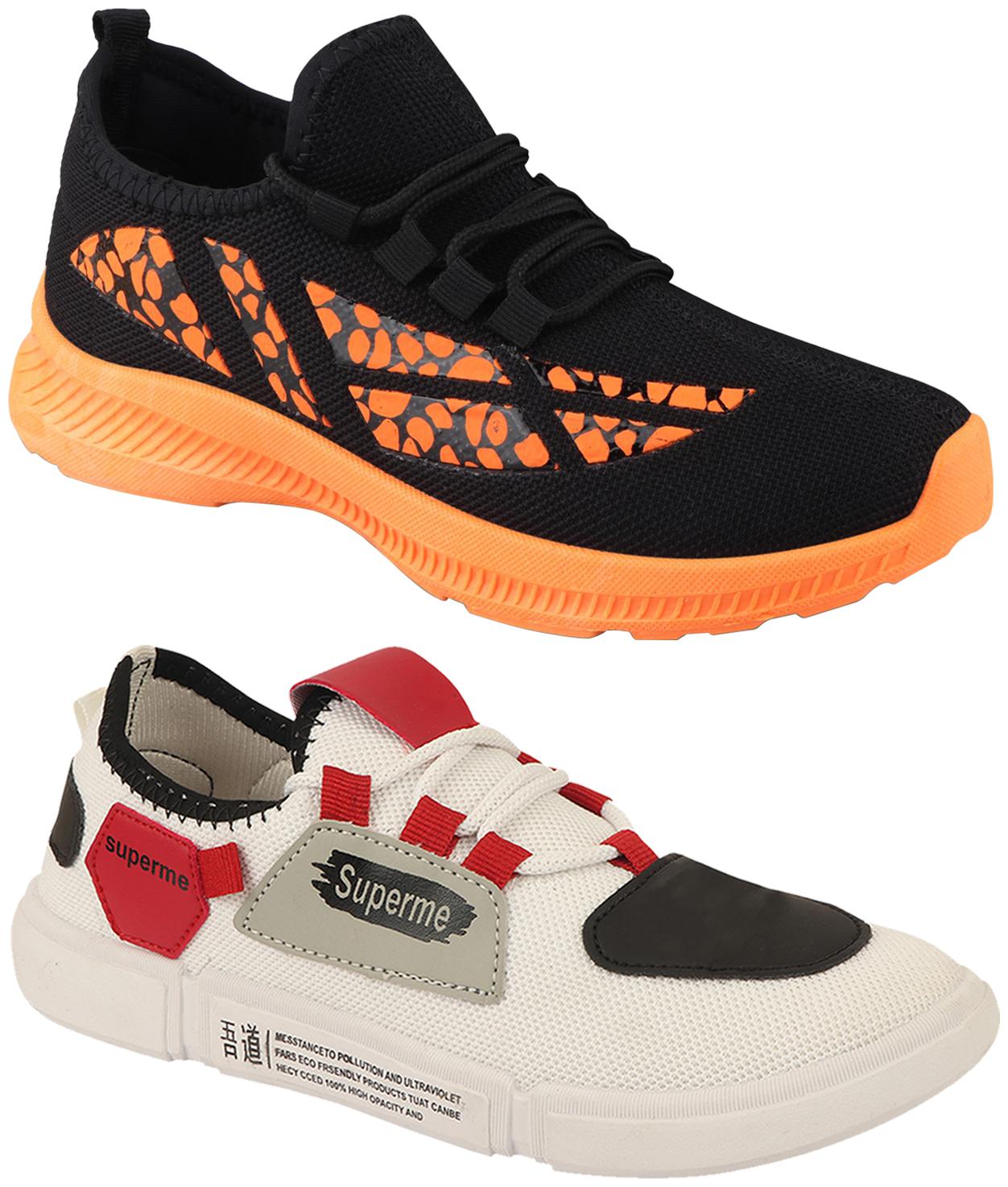 

Birde Men Orange Casual Shoes - BRD-437-CHAMPION-22-WHT